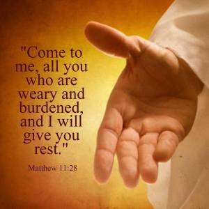 COME TO ME ALL YOU WHO ARE WEARY
